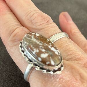 Sterling Silver .925 and Wild Horse Turquoise Ring Size 10